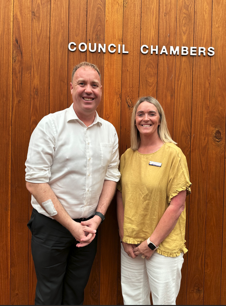 Minister David Michael's visit