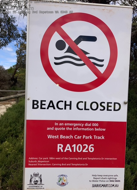 West Beach in Hopetoun CLOSED