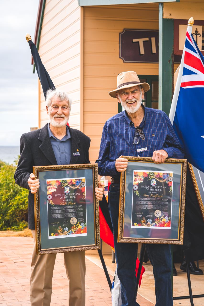 Two locals become Freeman of the Shire