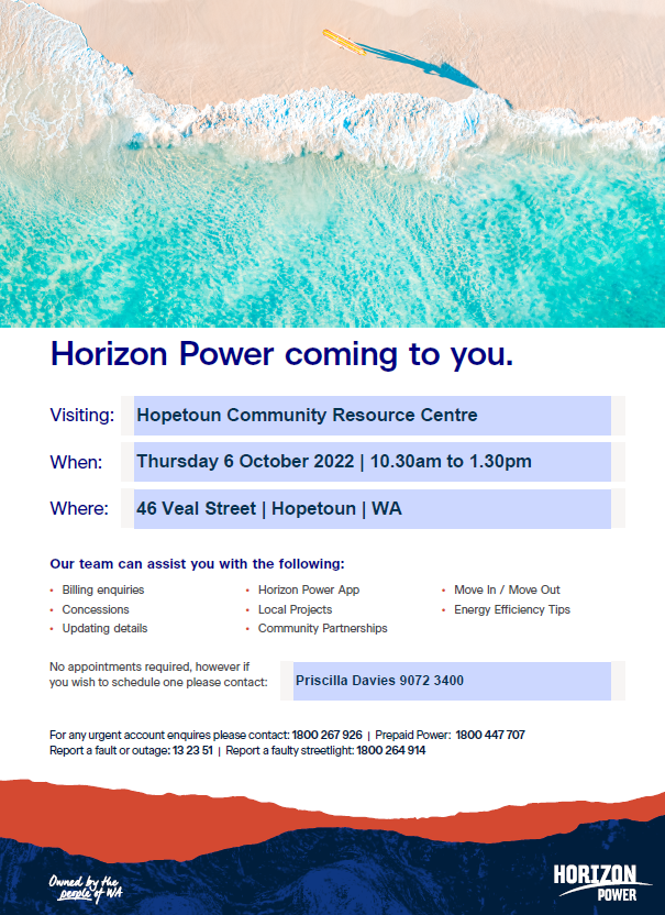 Horizon Power Hopetoun Visit